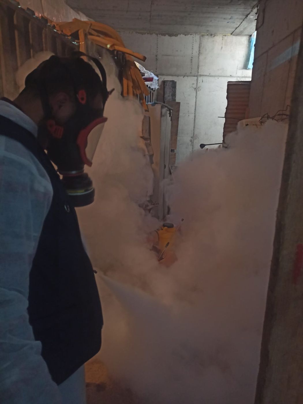 Désinfection par nébulisation thermique à Rabat : traitement d'un sous-sol technique difficile d'accès